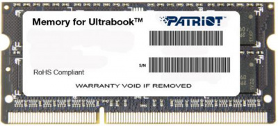 ����������� ������ ��� ��������� SO-DDR3 4Gb PC12800 1600MHz Patriot PSD34G1600L2S