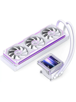 �������� �������� ���������� JONSBO TX-360 White LGA 1851/1700/1200/115X/AM5/AM4 (TDP 320W, ARGB FAN and ARGB LCD Display PUMP,  PWM, TRIPLE FAN 120mm, �����) RET