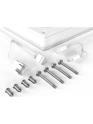 ���������� ID-COOLING AS-140-ARGB-W DUET (2 in 1) 140x140x25�� (PWM, ��������� ����, �����, 300-1800��/���, ����������)  BOX