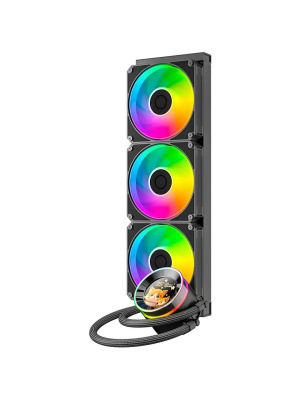 ��� ID-Cooling SL360 V2 ARGB Soc-AM5/AM4/1200/1700/1851 ������ 4-pin 14-30dB Al+Cu LCD 350W Ret