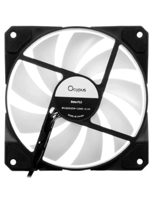 ���������� ��� ������� Ocypus Beta F12 BK ARGB REVERSE BLADE, 120x120x25mm, 3-PIN, 800-1600 RPM, 29 DBA MAX, HYDRO BEARING