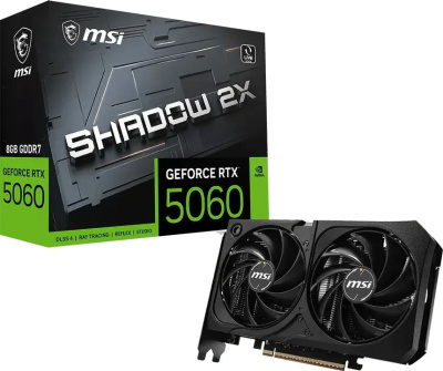���������� MSI NVIDIA GeForce RTX 5060 8GB Shadow 2X MAX, GDDR7, Ret (RTX 5060 8G SHADOW 2X MAX)