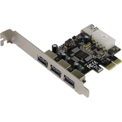 ���������� ExeGate EXE-367 (OEM) PCI-Ex1, USB3.0, 3 port-ext, 1 port-int (EX283720RUS)