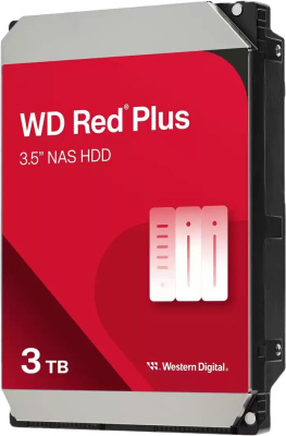 ������� ���� WD SATA-III 3TB WD30EFPX Red Plus (5400rpm) 256Mb 3.5"