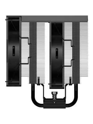 ����� ��� ���������� PCCooler RT620Pro TC ARGB BK (265W, 4-pin PWM, 157.5mm, Al/Cu, 6x6mm, 2x120mm, 73.32CFM, 34.9dBA, 2200RPM, S: 1851/1700/1200/115X, AM5/AM4, black)