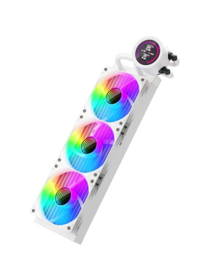 ������� �������� ���������� 1STPLAYER TS4 360 White / 3x120mm, ARGB, IPS display / TS4-360-WH