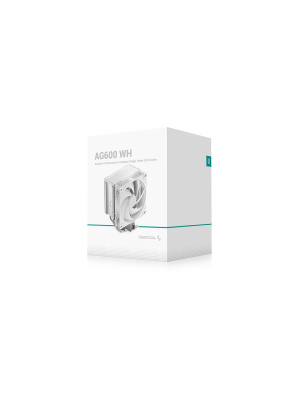 ����� DEEPCOOL AG600 WH LGA1851/1700/AM5/AM4 (TDP 270W, PWM, Fan 120mm, 6 ����. ������, �����) RET