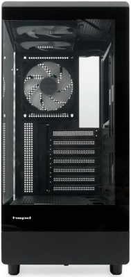      HSPD F510, Panoramic Mid Tower, Black, F510-TGBK-ARGB