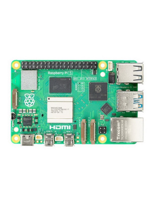  Raspberry Pi 5 8GB RAM Retail, (RA777) Broadcom BCM2712 Quad core Cortex-A76 64-bit CPU, VideoCore VII GPU, Dual 4Kp60 HDMI display output, 4Kp60 HEVC decoder, 802.11ac WiFi, Bluetooth,2x USB 3.0, 2xUSB 2.0, 2x micro-HDMI,  