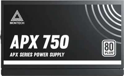 ���� ������� Montech ATX 750W APX 750 80 PLUS WHITE (20+4pin) APFC 120mm fan 6xSATA Cab Manag RTL