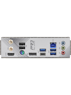 ����������� ����� ASROCK B760M PRO RS WIFI, LGA1700, B760, 4*DDR5, 4*SATA, 3*M.2, 3*USB 3.2, 2*USB 2.0, Type-C, 2*PCIx16, 1xM.2 (Key E), HDMI+DP, mATX