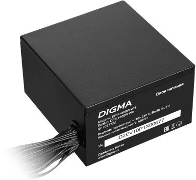���� ������� Digma ATX 600W DPSU-600W-WH 80 PLUS WHITE