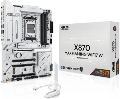   ASUS X870 Max Gaming WiFi7 W AMD X870, AM5, ATX, Ret 90MB1LZ0-M0EAY0