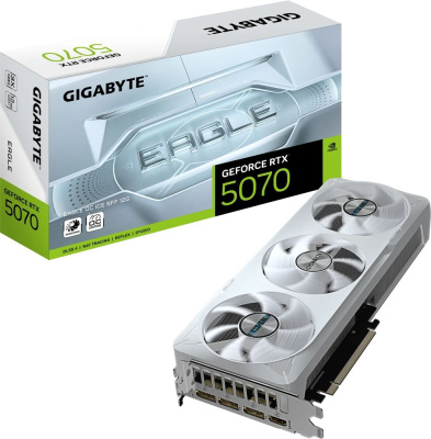  Gigabyte  NVIDIA GeForce RTX 5070 Eagle OC ICE SFF 12GB GDDR7 GV-N5070EAGLEOC ICE-12GD RTL