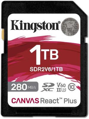 ���� ����� SDXC 1TB Kingston SDR2V6/1TB Canvas React Plus w/o adapter