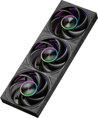 ����� ��� �������/ Case Cooler PCCooler F7 X120 ARGB BK 3IN1 (120x120x28mm, 4-pin PWM, ARGB, 83CFM, 33.1dBA, 3000RPM, Black, 3pcs)