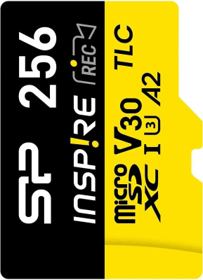 ���� ����� microSDXC 256GB Silicon Power SP256GBSTXLA2V1N Inspire V30 A2 + adapter
