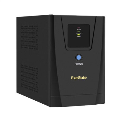 ��� ExeGate SpecialPro UNB-1200.LED.AVR.2SH.3C13.USB 1200VA/750W, LED, AVR, 2�Schuko+3�C13, USB,�����.������, ������������� ������, Black
