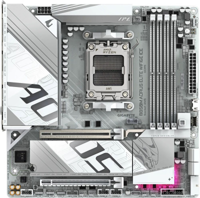   Gigabyte B850M AORUS ELITE WIFI6E ICE, SocketAM5, AMD B850 mATX, Ret