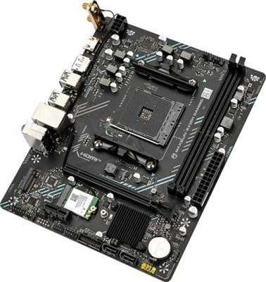 ����������� ����� Maxsun B450M GAMING WIFI, Socket AM4, AMD B450, mATX, Ret