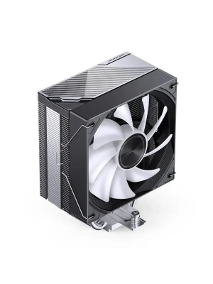 ����� ��� ���������� JONSBO CA40 ARGB (225W, 4-pin PWM, 157mm, Al/Cu, 4x6mm, ARGB, 1x120mm, 69.61CFM, 32.6dBA, 1800RPM, S: 1851/1700/1200/115X,AM4/AM5 Black)