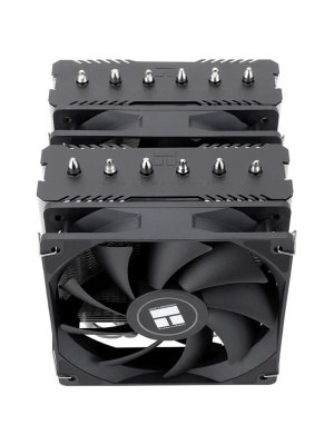 ����� ��� ���������� Thermalright Peerless Assassin 120 SE Extrem (4-pin PWM, 154mm, Al/Cu, 6x6mm, 2x120mm, 82CFM, 29.6dBA, 1850RPM, S: 1851, 1700, 1200, 115X, AM5, AM4, black, silver)