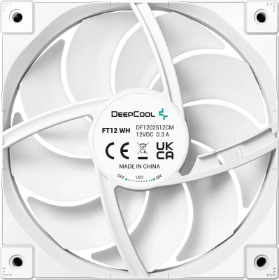 ���������� Deepcool FT12 120x120x25mm ����� 4-pin 32dB 188gr Ret (R-FT12-WHWPN1-G)