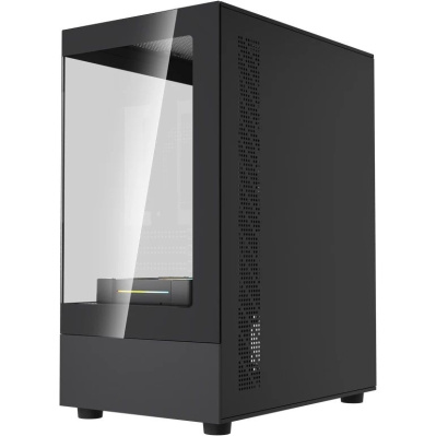 ������ Powercase Vision Micro M1 ARGB, Tempered Glass, 3x 120mm ARGB fans, ������, mATX  (CVMM1B-A3)