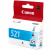 Картридж Canon CLI-521C голубой (cyan) (2934B004/2934B005) Картридж Canon CLI-521C голубой (cyan) (2934B004/2934B005)