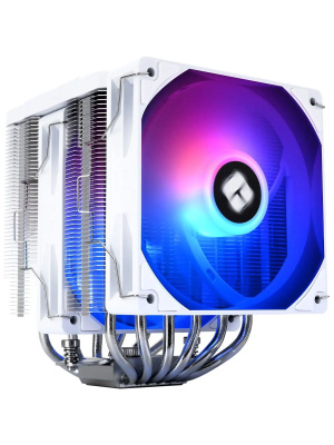 ����� ��� ���������� Thermalright Peerless Assassin 120 Digital White ARGB (4-pin PWM, LED temp., 162mm, Ni/Cu, 6x6mm, ARGB, 2x120mm, 88.89CFM, 25.6dBA, 1850RPM, S: 1851, 1700, 1200, 115X, AM5, AM4, white)