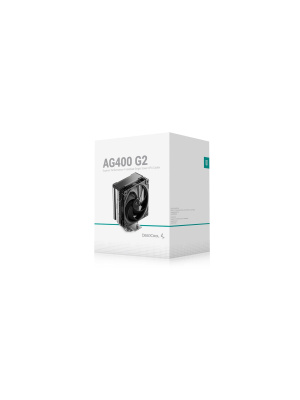 ����� DEEPCOOL AG400 G2 LGA1851/1700/AM5/AM4 (TDP 220W, PWM, Fan 120mm, 4 ����. ������, ������) RET (R-AG400-BKNPMG2-G)