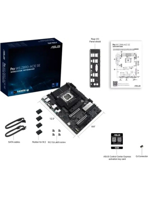 ����������� ����� ASUS PRO WS Z890-ACE SE, LGA1851, 4*DDR5, 4*SATA, 4*M.2, 1*USB 3.2, 6*USB 2.0, Type-C, 3*PCIx16, HDMI, ATX; 90MB1JC0-M0EAY0