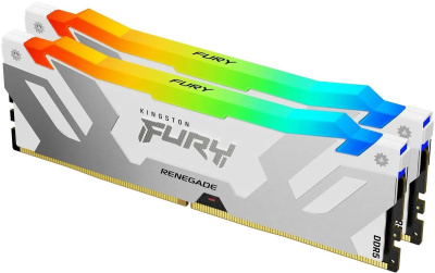  / Kingston 64GB 6000MT/s DDR5 CL32 DIMM (Kit of 2) FURY Renegade RGB White XMP (KF560C32RWAK2-64)