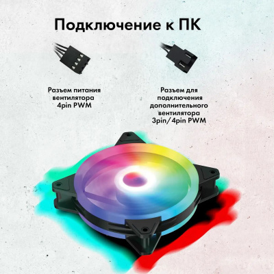    GMNG GG-CF120FRGB2-PWMBK RGB 120120x25  Ret