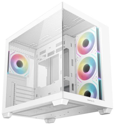 ������ Deepcool CG530U 4F WH, TG (aquarium), 4x120mm ARGB Fan, mini-ITX, mATX, ATX, �����