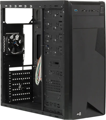  Aerocool Cs-1101, ATX,  , 2 x USB 2.0, 1 x USB 3.0,   1 x 80- 