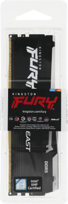   Kingston DDR5 DIMM FURY Beast Black RGB 16Gb, 6000Mhz KF560C30BBA-16