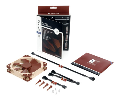Noctua NF-F12 PWM (NF-F12 PWM) - 120mm 1 �e�������� ��� �������, 1500 ��/���, 22.4 ��, 4-pin PWM