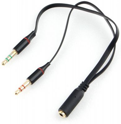 ������ ����� Cablexpert CCAB-02-35F2M-0.2MB 3.5���� 4pin(F)/2� 3.5����(M), ������, 0.2�. �������