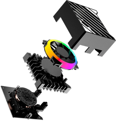 ������� �������� ���������� ID-Cooling Dashflow 360 XT Pro ARGB Soc-AM5/AM4/1200/1700/1851 ������ 4-pin 16-34dB Al+Cu 350W Ret