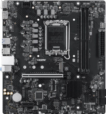 ����������� ����� MSI PRO H610M-B, Socket LGA 1700, Intel H610, mATX, Ret