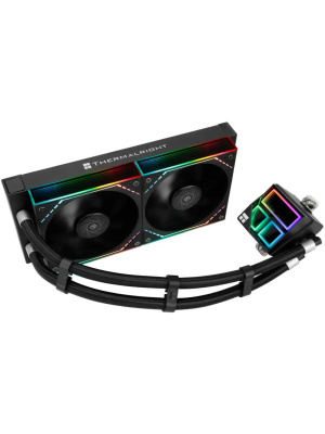 ������� ���������� ��� ���������� Thermalright Frozen Infinity 240 (240mm, Black, ARGB/ Fans: 2x120mm, 68.9CFM, 28.2dBA, 2000RPM/ Pump height 60mm, Rad thickness 27mm/ S: 1700, 1200, 1851, 115X, AM5, AM4)