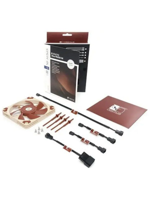 ����� ��� ������� Noctua NF-A12x15 FLX (120x120x15mm, 3-pin, 55.44CFM, 23.9dBA, 1850RPM, Beige/Brown)