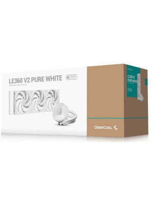 �������� �������� ���������� DEEPCOOL LE360 V2 PURE WHITE LGA1851/1700/1200/115X/AM5/AM4 (TDP 300W, ARGB PUMP, Anti-Leak edition, PWM, TRIPLE FAN, �����) RET