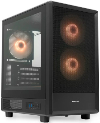      HSPD M310, Mesh Mini-tower, Black M310-TGBK-ARGB
