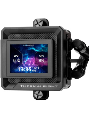 ������� ���������� ��� ���������� Thermalright Frozen Warframe SE 360 ARGB V2 (360mm, LED temp., Black, ARGB/ Fans: 3x120mm, 68.9CFM, 28.2dBA, 2000RPM/ Pump height 59mm, Rad thickness 27mm/ S: 1851, 1700, 1200, 115X, AM5, AM4)