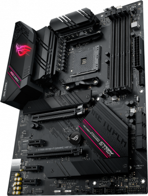 ����������� ����� ASUS ROG STRIX B550-F GAMING WI-FI II Socket AM4, AMD B550, 4xDDR4, PCI-E 4.0, 2500 ����/�, Wi-Fi, Bluetooth, 4xUSB 3.2 Gen1, USB 3.2 Gen2, USB 3.2 Gen2 Type-C, HDMI, DisplayPort, ���������, ATX
