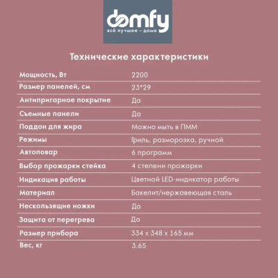 ������������ Domfy Metal DSM-EG703 2200�� �����������/������