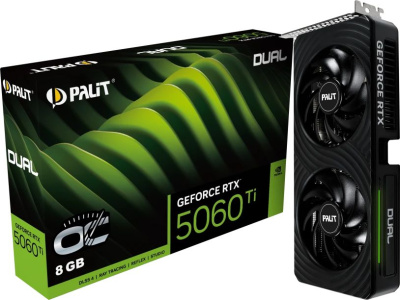 Palit NVIDIA GeForce RTX 5060 Ti Dual OC 8Gb (NE7506TT19P1-GB2062D)