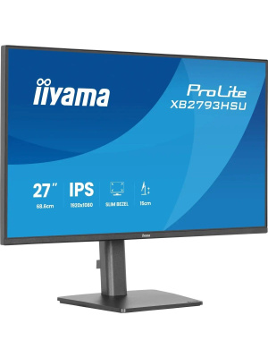 ������� Iiyama 27" ProLite XB2793HSU-B1 ������ IPS LED 1ms 16:9 HDMI M/M ������� HAS Piv 1500:1 350cd 178��/178�� 1920x1080 120Hz DP FHD USB 6��